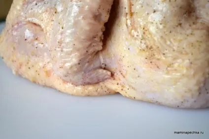 Рецепт курчати з лимоном і часником в духовці