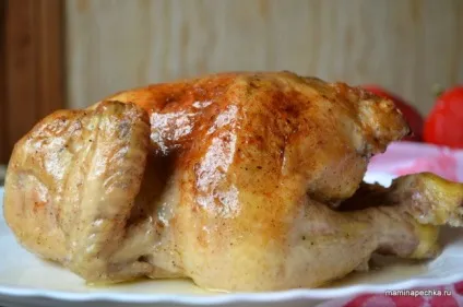 Рецепт курчати з лимоном і часником в духовці