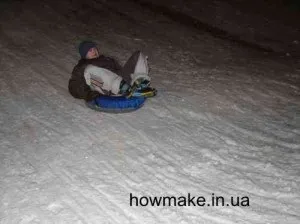 Як зробити - надувні санки