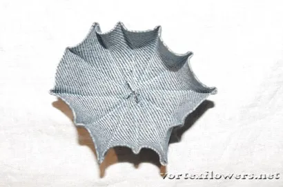 Як зробити мак з тканини нова технологія, vortex flowers (квітка з джинсової тканини) Як зробити мак з тканини нова технологія, vortex flowers