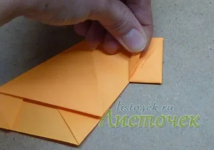 Як зробити черепашку з паперу (tomoko fuse), листочок (верхній шар Розправляємо) Як зробити черепашку з паперу (tomoko fuse), листочок