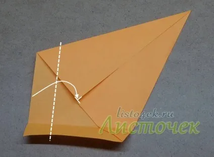Як зробити черепашку з паперу (tomoko fuse), листочок (верхній шар Розправляємо) Як зробити черепашку з паперу (tomoko fuse), листочок