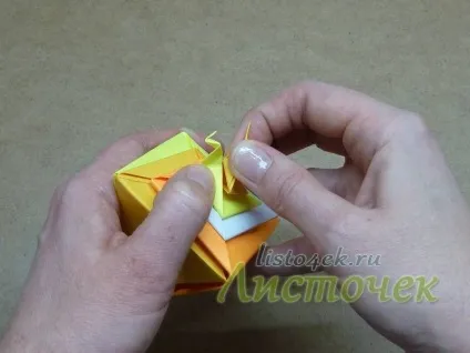 Як зробити черепашку з паперу (tomoko fuse), листочок ( «пелюстки» різні боки) Як зробити черепашку з паперу (tomoko fuse), листочок