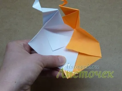 Як зробити черепашку з паперу (tomoko fuse), листочок ( «пелюстки» різні боки) Як зробити черепашку з паперу (tomoko fuse), листочок
