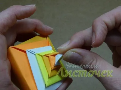 Як зробити черепашку з паперу (tomoko fuse), листочок ( «пелюстки» різні боки) Як зробити черепашку з паперу (tomoko fuse), листочок