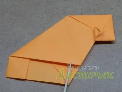 Як зробити черепашку з паперу (tomoko fuse), листочок (верхній шар Розправляємо) Як зробити черепашку з паперу (tomoko fuse), листочок