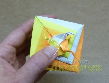 Як зробити черепашку з паперу (tomoko fuse), листочок (tomoko) Як зробити черепашку з паперу (tomoko fuse), листочок