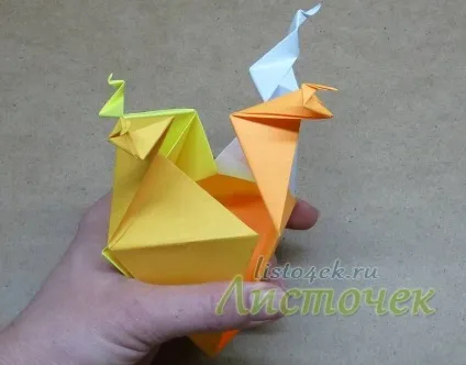 Як зробити черепашку з паперу (tomoko fuse), листочок ( «пелюстки» різні боки) Як зробити черепашку з паперу (tomoko fuse), листочок