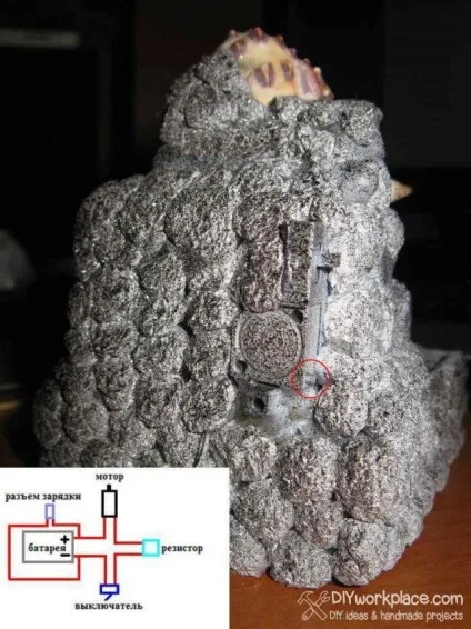 Саморобний міні-фонтан (потрібно зробити отвір) Саморобний міні-фонтан