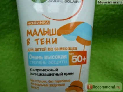 Сонцезахисний крем garnier ambre solaire малюк в тіні spf 50 - «сонцезахисний дитячий крем (solaire) Сонцезахисний крем garnier ambre solaire малюк в тіні spf 50 - «сонцезахисний дитячий крем
