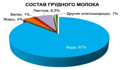 Склад грудного молока у жінки властивості і з чого складається (склад) Склад грудного молока у жінки властивості і з чого складається