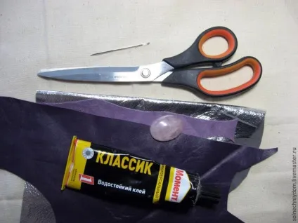 Створюємо овальний кулон зі шкіри та кабошона - ярмарок майстрів - ручна робота, handmade