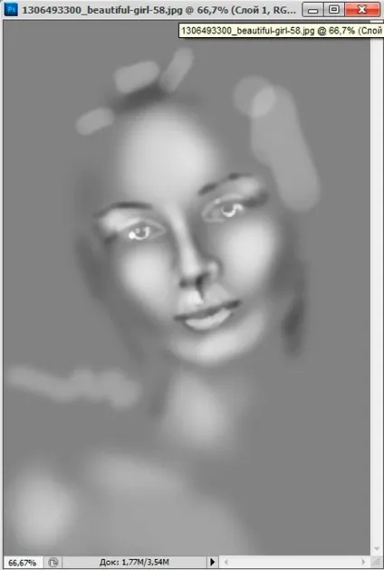 Створення лялькового образу в photoshop (Створіть новий шар) Створення лялькового образу в photoshop
