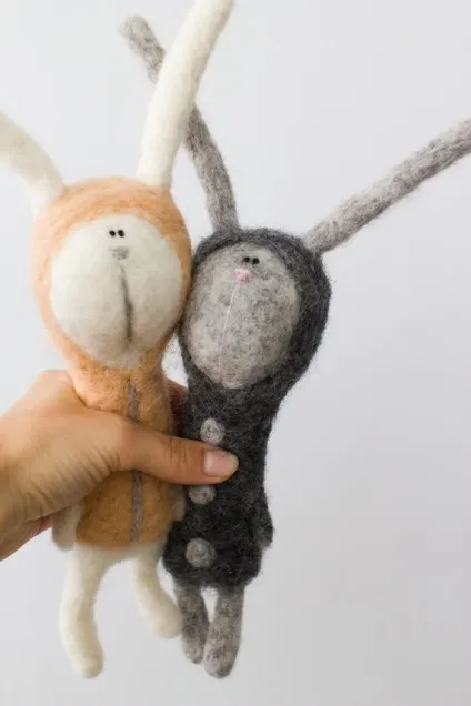 Стильні валяні звірятка - ярмарок майстрів - ручна робота, handmade (валяне іграшка) Стильні валяні звірятка - ярмарок майстрів - ручна робота, handmade