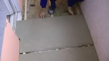 Як зробити стяжку на балконі (повинна заходити стіни) Як зробити стяжку на балконі