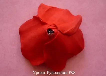 Як зробити квітку мак з фоамірана - уроки рукоділля (зробити) Як зробити квітку мак з фоамірана - уроки рукоділля