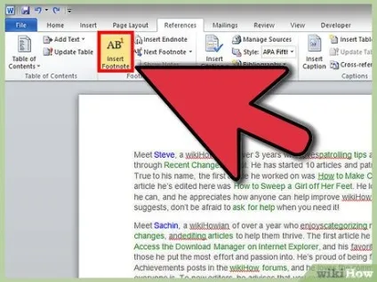 Як зробити виноску в програмі microsoft word