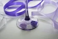 Весільні келихи бузкова ніжність (келихи) Весільні келихи бузкова ніжність