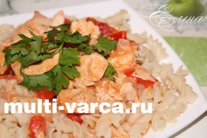 Тушкована курка з помідорами в мультиварці (помідори) Тушкована курка з помідорами в мультиварці