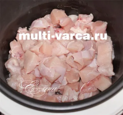 Тушкована курка з помідорами в мультиварці (курка помідорами мультиварці) Тушкована курка з помідорами в мультиварці