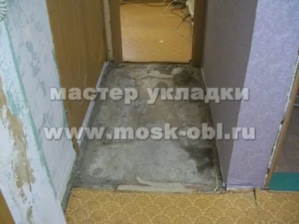 Укладання ламінату в пана образному коридорі (ламінату) Укладання ламінату в пана образному коридорі
