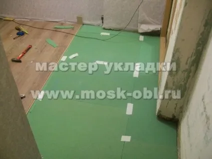 Укладання ламінату в пана образному коридорі (г-образному) Укладання ламінату в пана образному коридорі