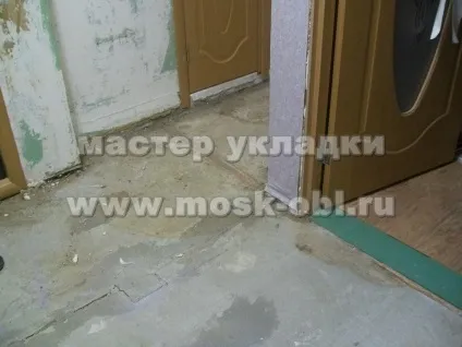 Укладання ламінату в пана образному коридорі (коридорі) Укладання ламінату в пана образному коридорі