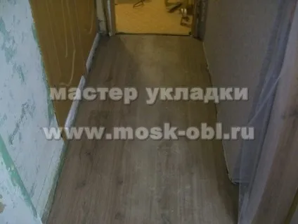 Укладання ламінату в пана образному коридорі (г-образному) Укладання ламінату в пана образному коридорі