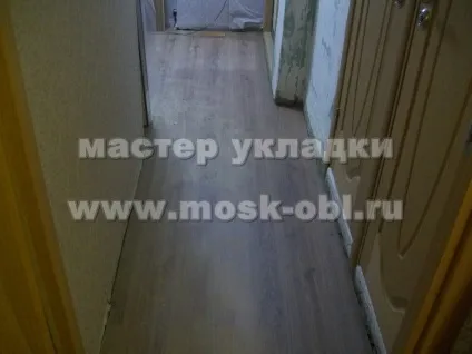 Укладання ламінату в пана образному коридорі (г-образному) Укладання ламінату в пана образному коридорі