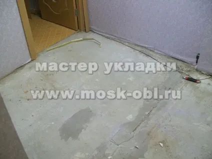 Укладання ламінату в пана образному коридорі (г-образному) Укладання ламінату в пана образному коридорі