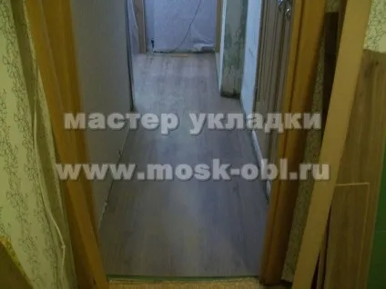 Укладання ламінату в пана образному коридорі (коридорі) Укладання ламінату в пана образному коридорі