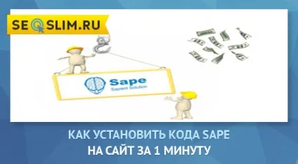 Установка коду sape на сайт за 1 хвилин