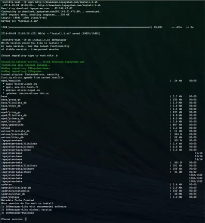 Установка ispmanager на vds