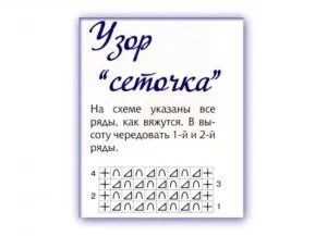 Візерунок «сітка» спицями