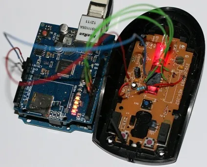 Веб-камера з оптичної миші (arduino) Веб-камера з оптичної миші