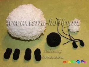 Як зв'язати гачком овечку