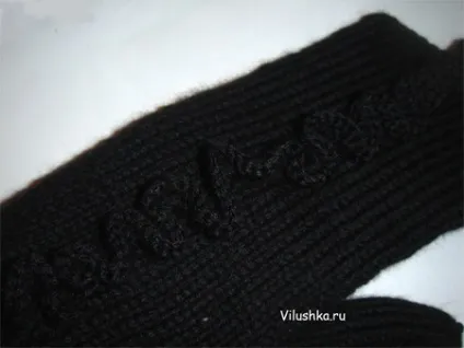Як зв'язати рукавиці спицями (разом лицьовій задню стінку) Як зв'язати рукавиці спицями