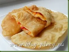 Смачні чебуреки з сиром і помідорами, блог пиріг (башкирська і татарська кухня) Смачні чебуреки з сиром і помідорами, блог пиріг