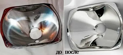 Відновлення відбивачів фар своїми руками (чим протерти відбивач фари) Відновлення відбивачів фар своїми руками