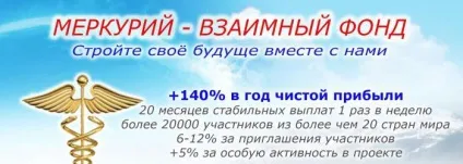 Взаємний фонд меркурій відгуки (відгуки) Взаємний фонд меркурій відгуки