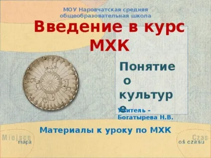 Введення в курс МХК