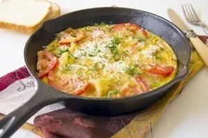 Яєчня з грибами і помідорами - рецепти кулінарії (яєчня) Яєчня з грибами і помідорами - рецепти кулінарії