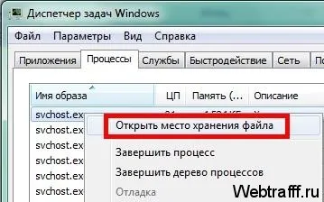 За що відповідає процес svchost