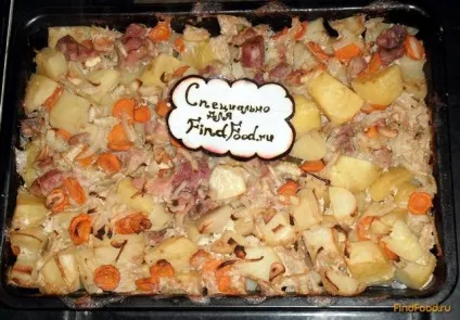 Запечена картопля з м'ясом і овочами рецепт з фото (м'ясом) Запечена картопля з м'ясом і овочами рецепт з фото