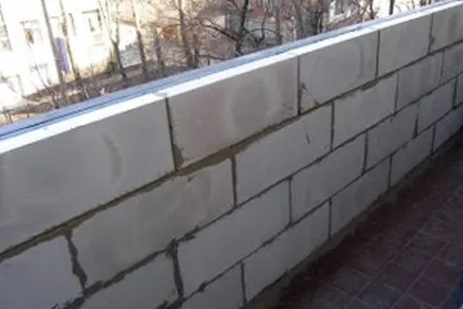 Балкон в будинку з піноблоків технологія кладки (кладки) Балкон в будинку з піноблоків технологія кладки