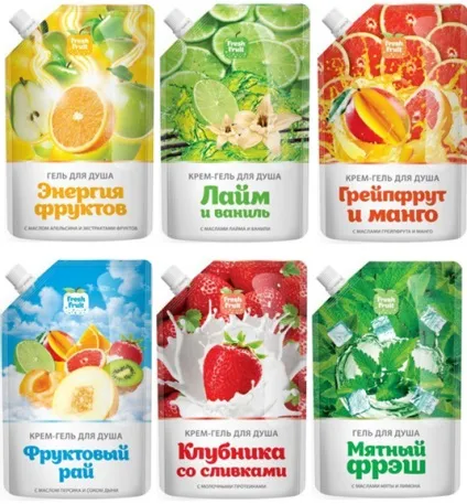 Артколор створювати відтінки краси, гелі для душу fresh fruit