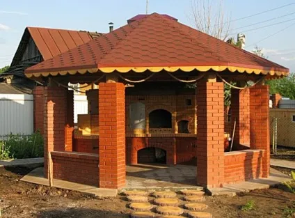 Альтанка прибудована до будинку своїми руками
