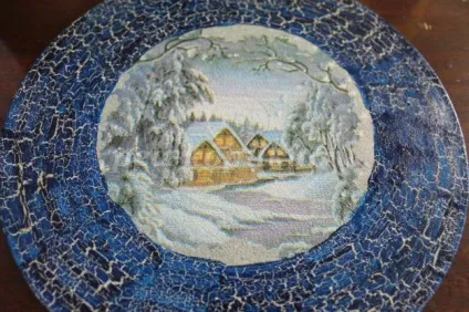 Декупаж пластинки