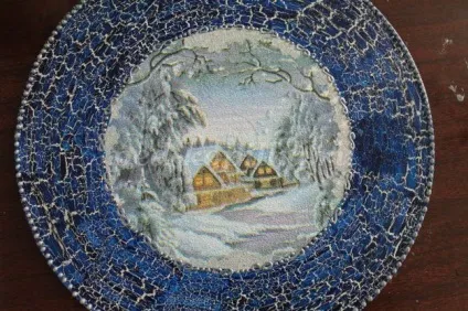 Декупаж пластинки