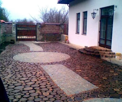 Доріжка з спилов дерева своїми руками на дачі як зробити (спилов) Доріжка з спилов дерева своїми руками на дачі як зробити